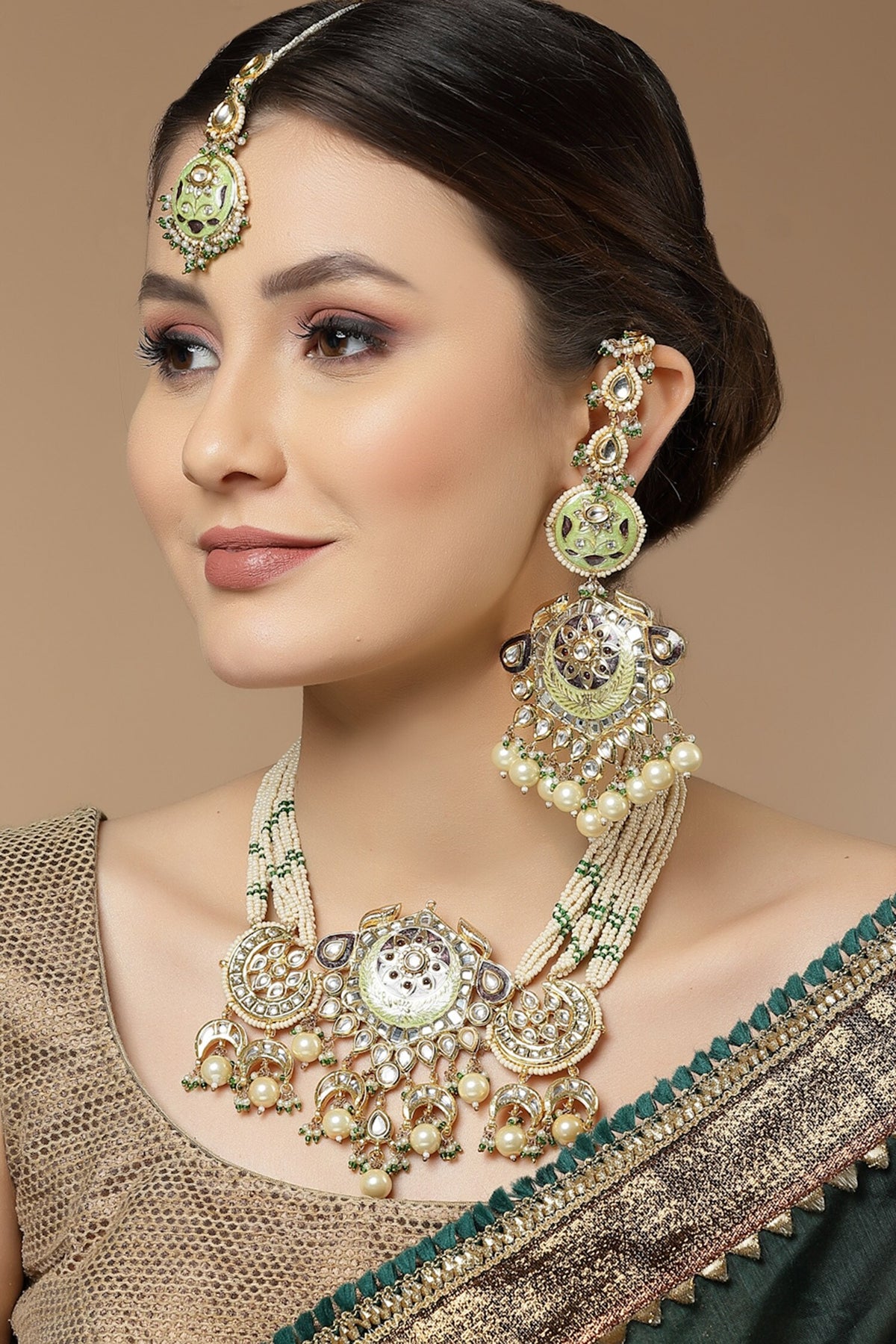 Meenakari Work Dangler Earrings 