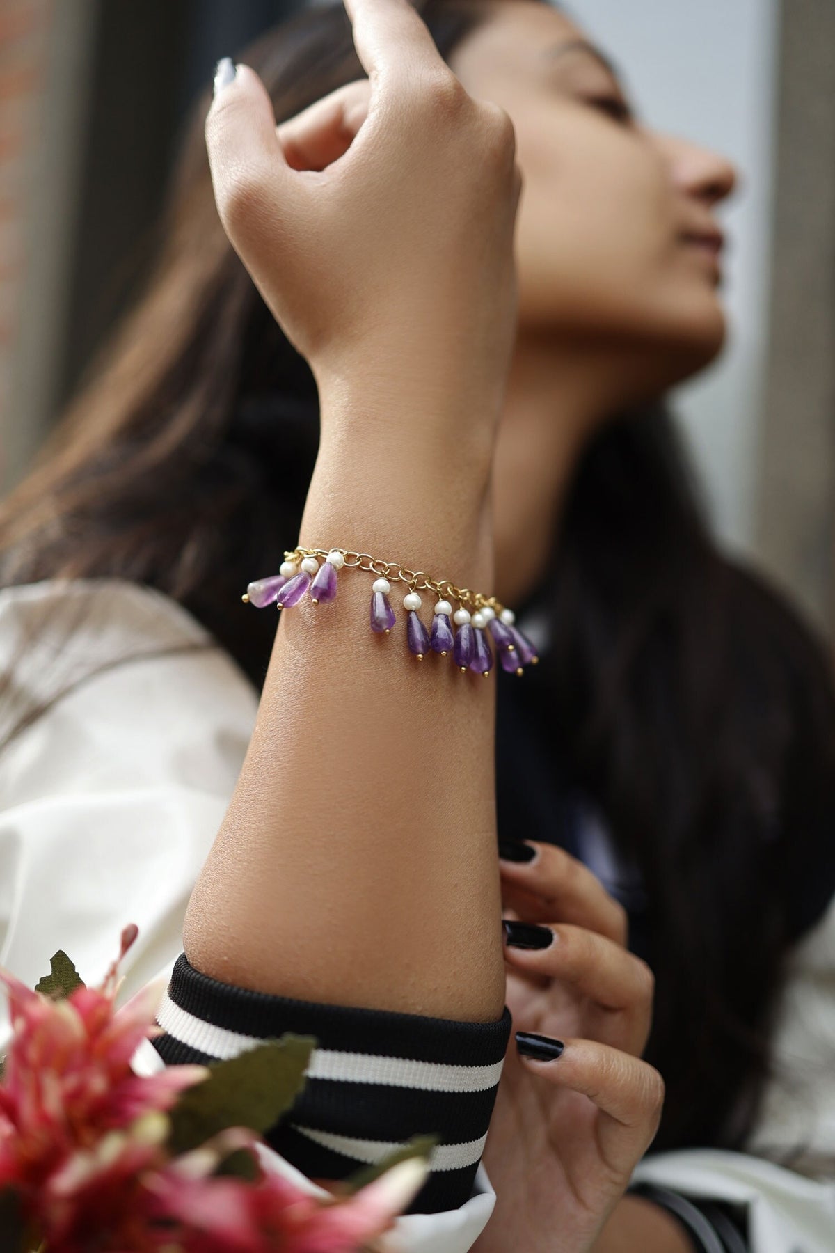 Amethyst Stone Bracelet 