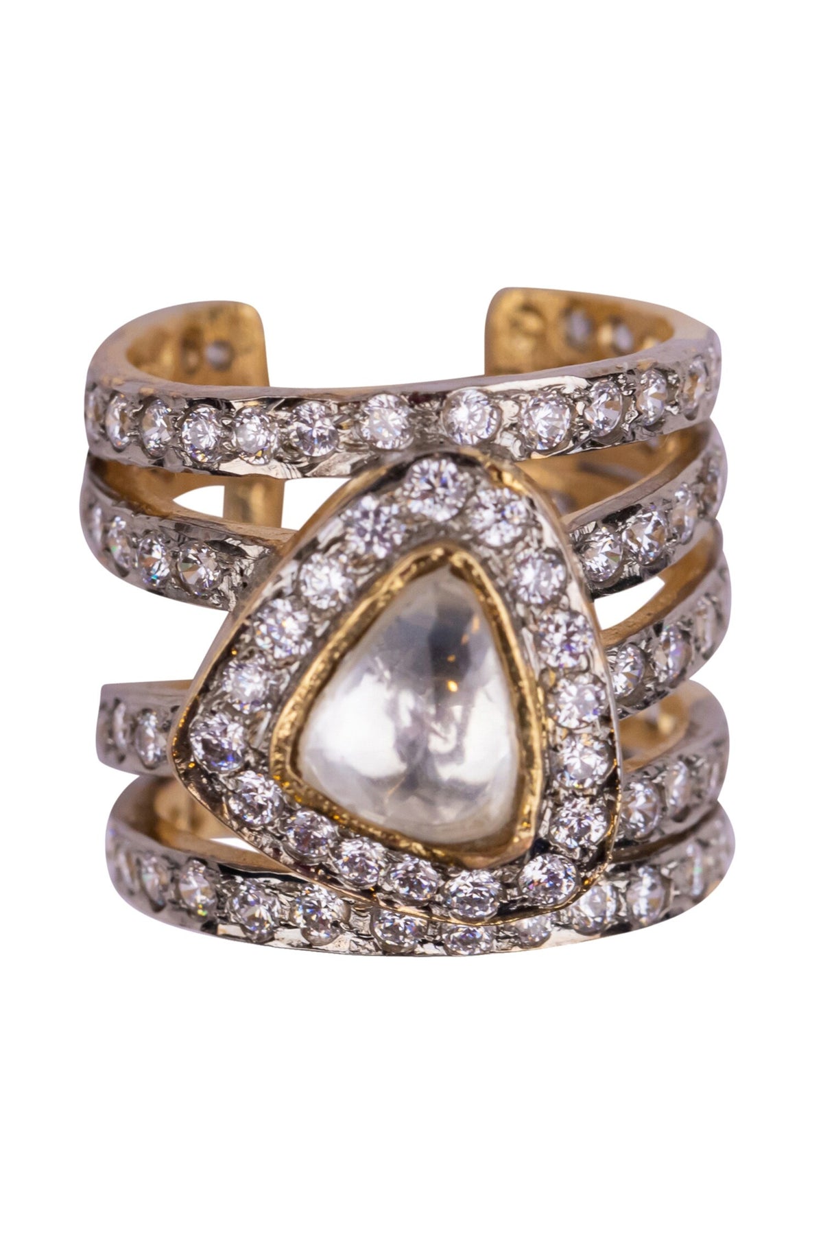 Geometric Embellished Ring 