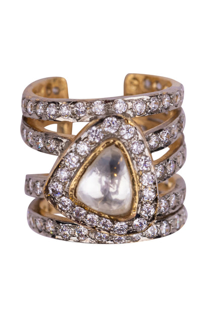 Geometric Embellished Ring 