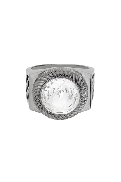 Stone Embellished Circular Ring 