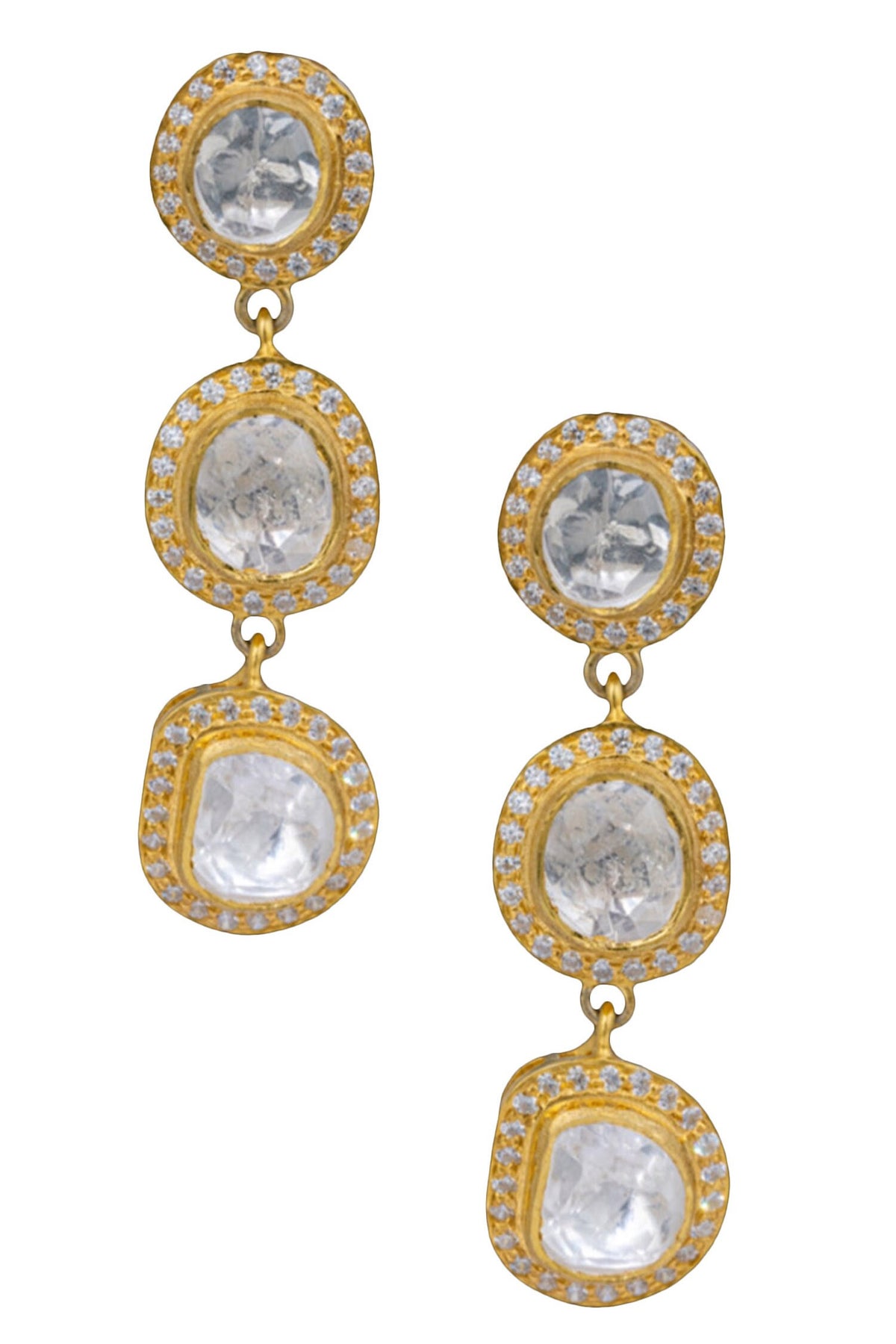 Ele Polki Embellished Earrings 