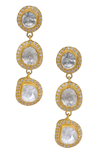 Ele Polki Embellished Earrings 