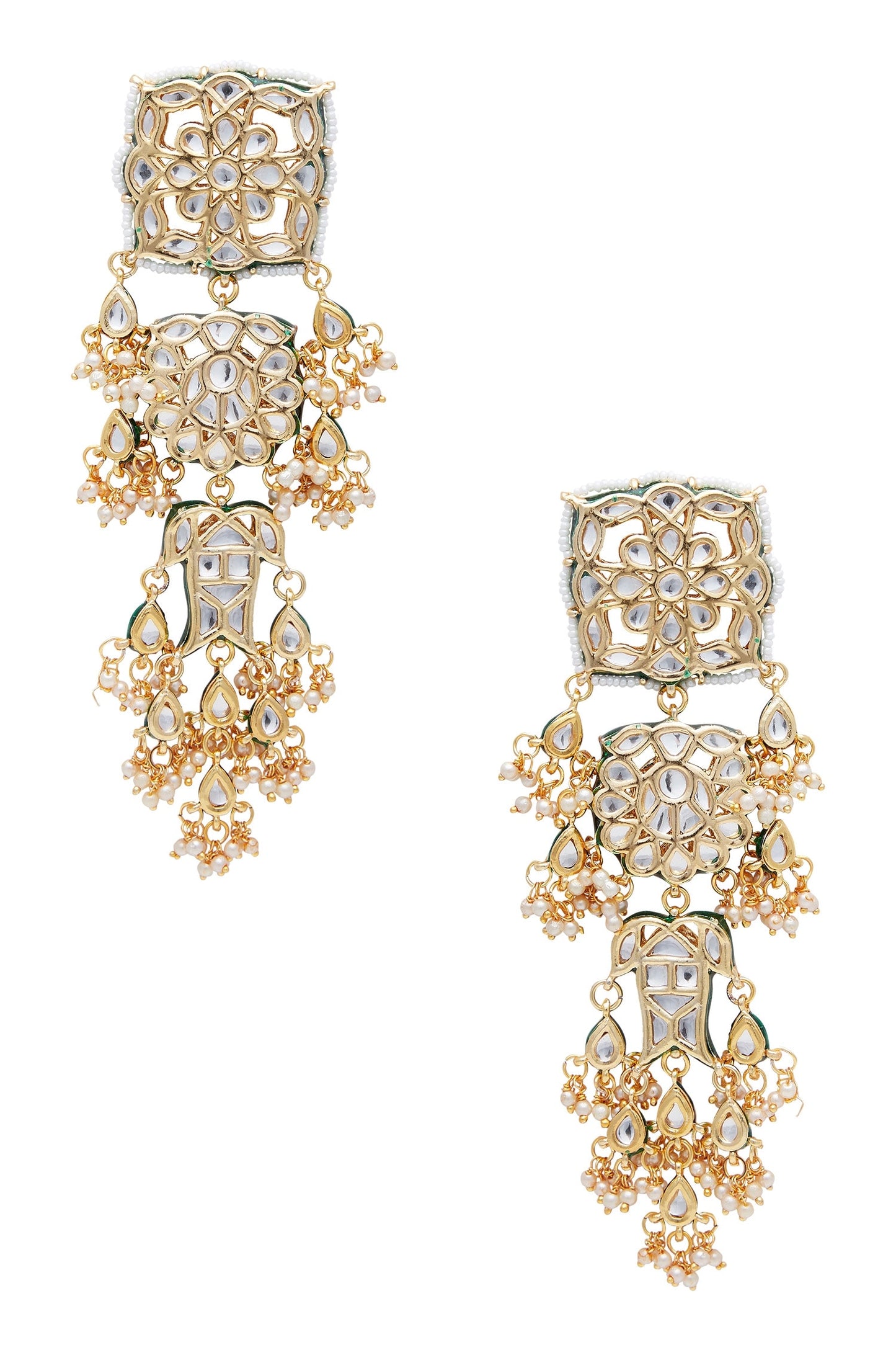 Kundan Dangler Earrings 