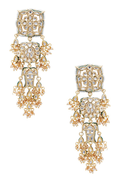 Kundan Dangler Earrings 
