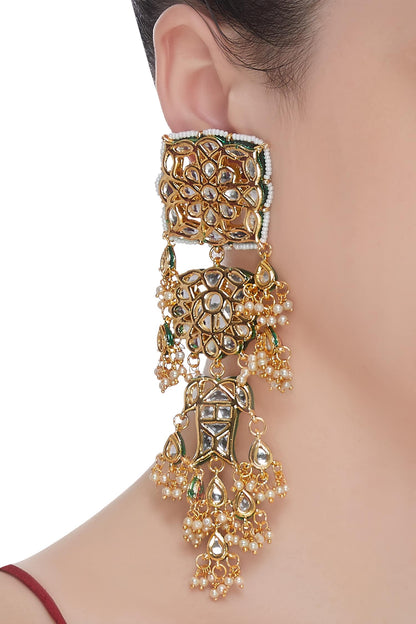 Kundan Dangler Earrings 