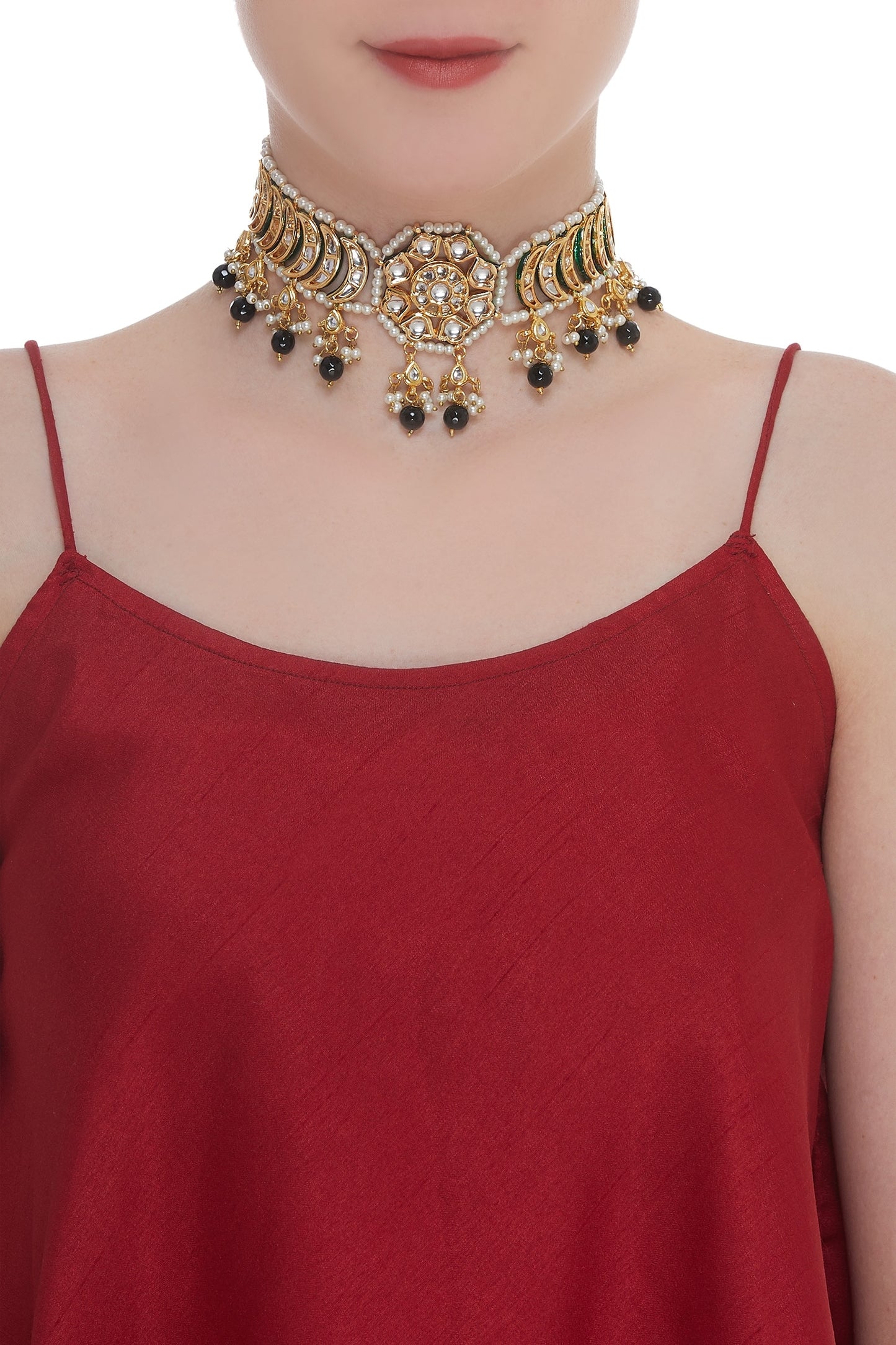 Handcrafted Pearl Choker Necklace 