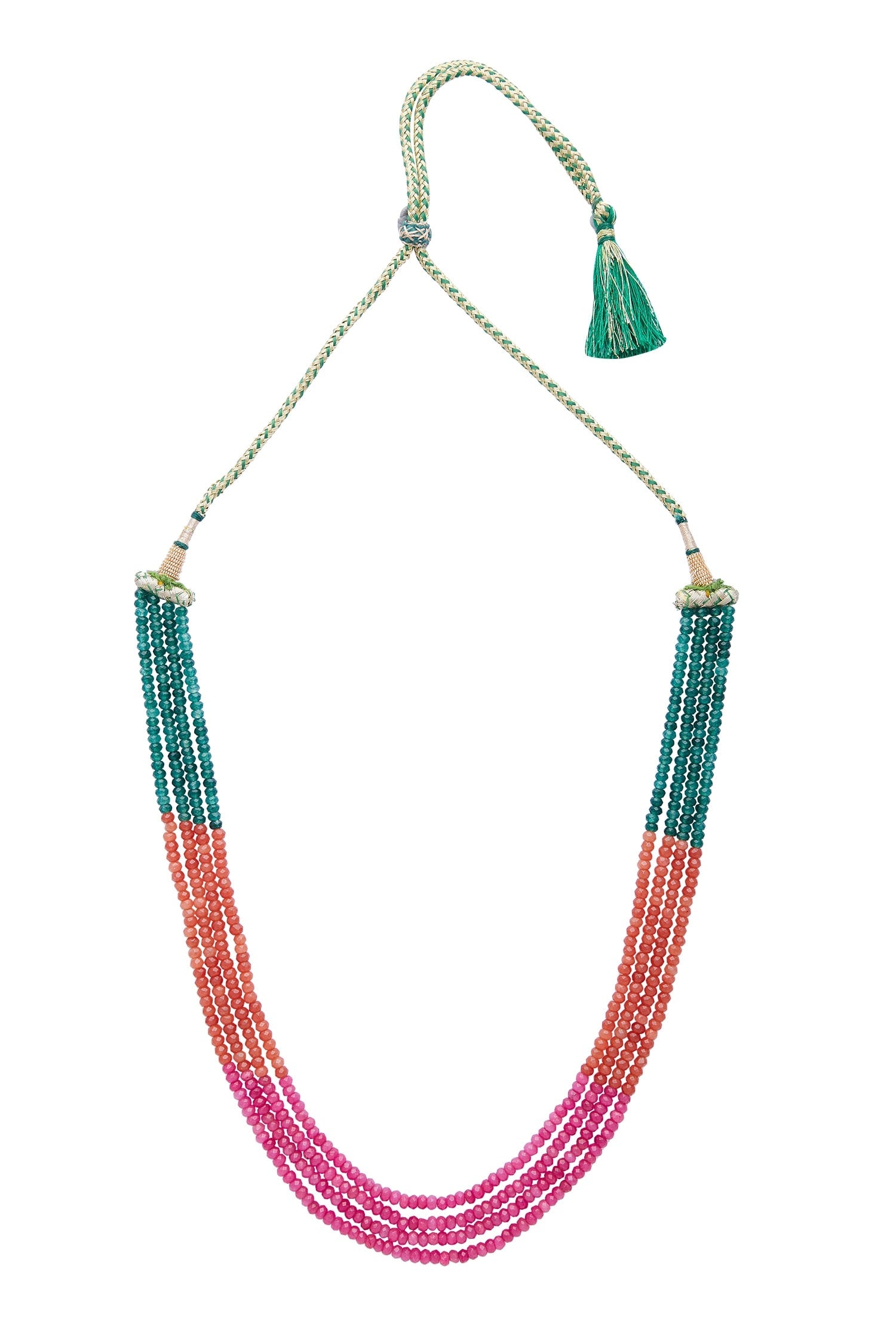Triple Layer Bead Necklace 