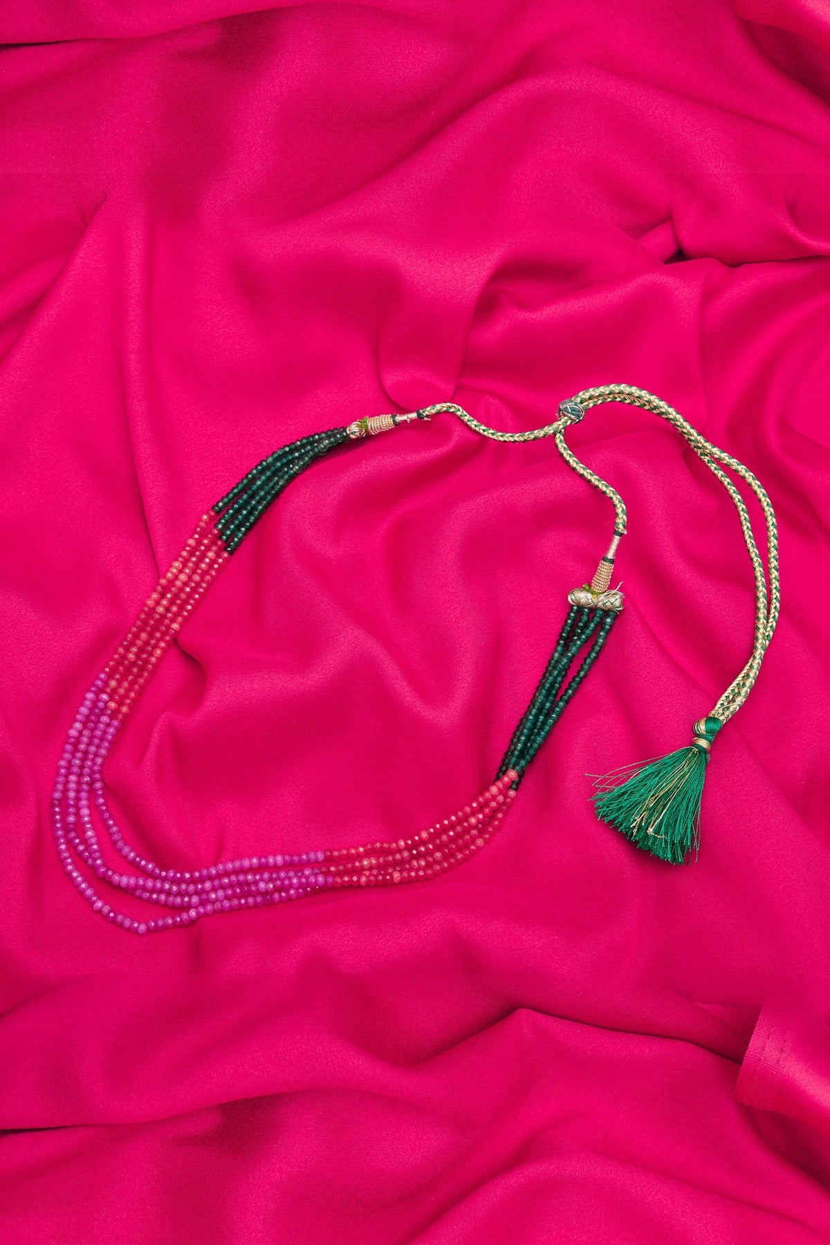Triple Layer Bead Necklace 