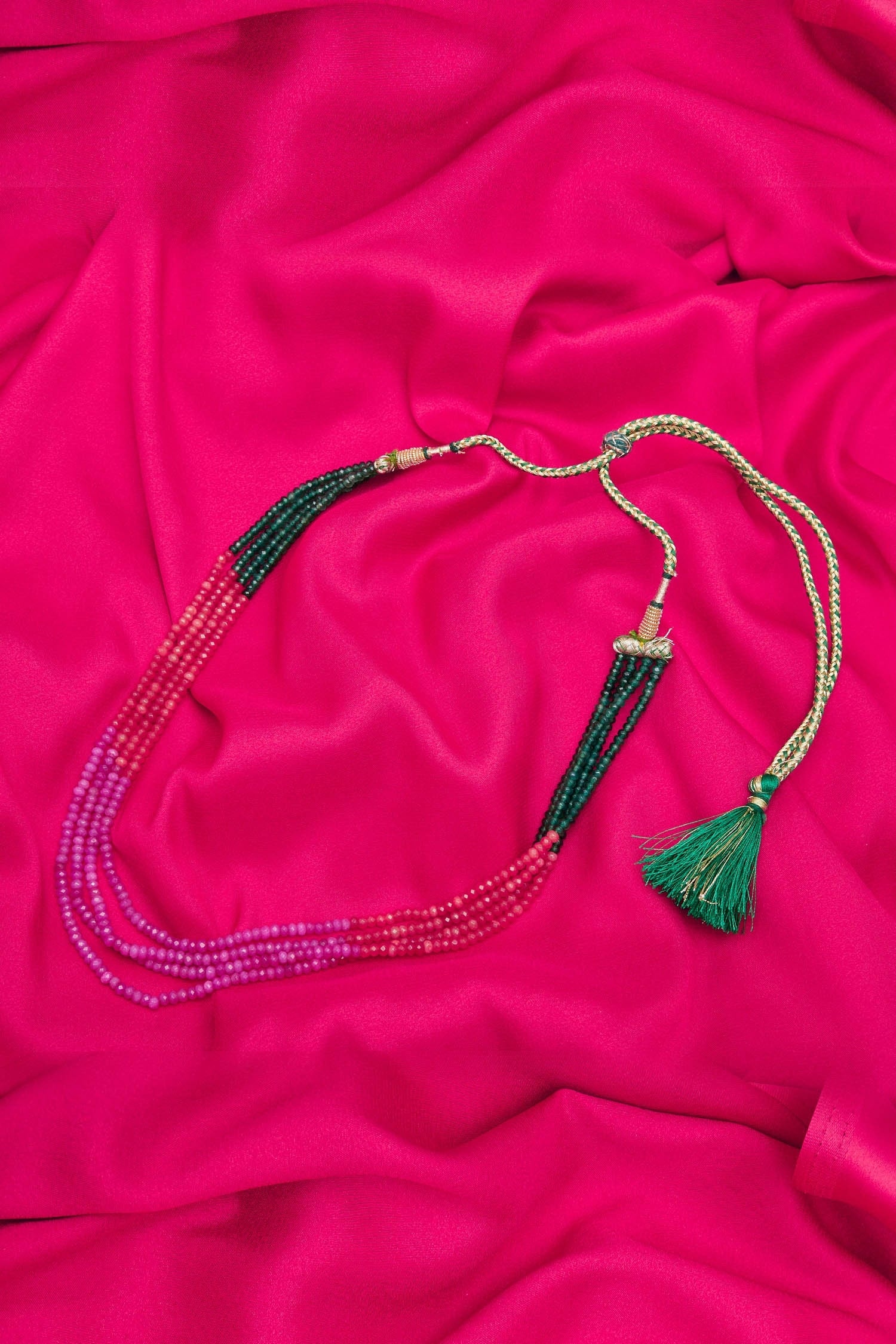 Triple Layer Bead Necklace 