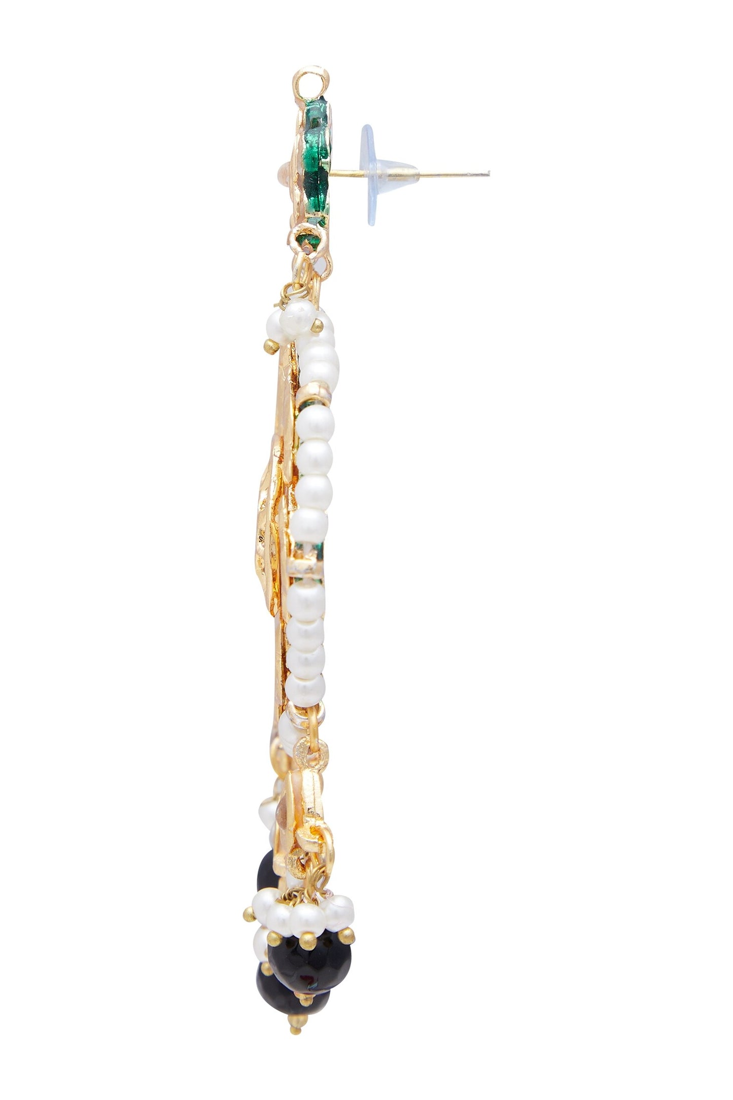 Pearl Drop Kundan Earrings 