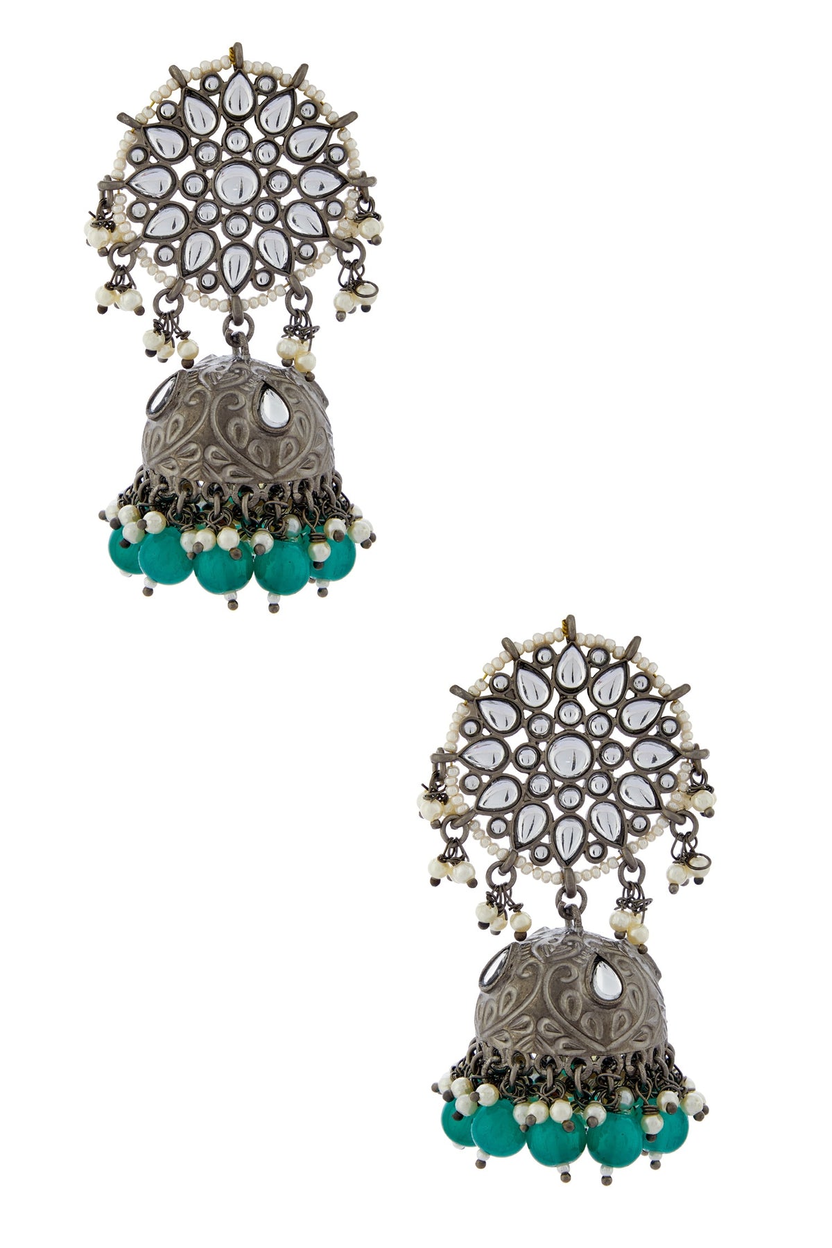 Kundan Jhumkas 