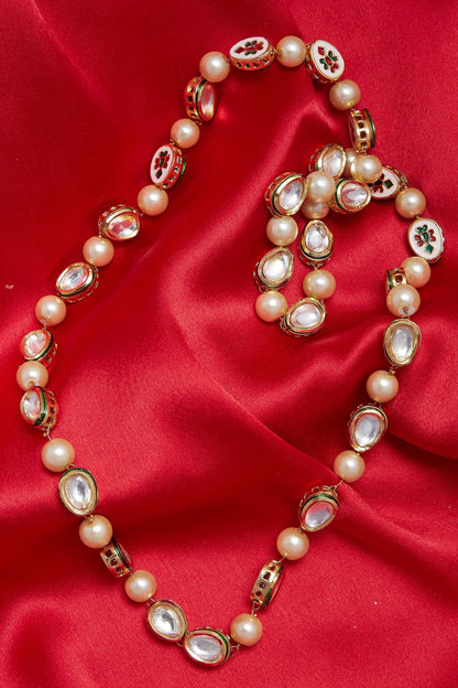 Stone long necklace 