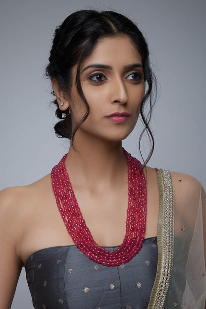 beaded multi layer necklace 