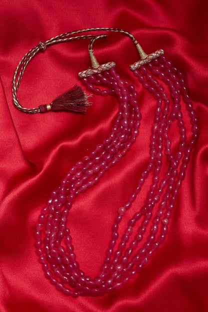 beaded multi layer necklace 