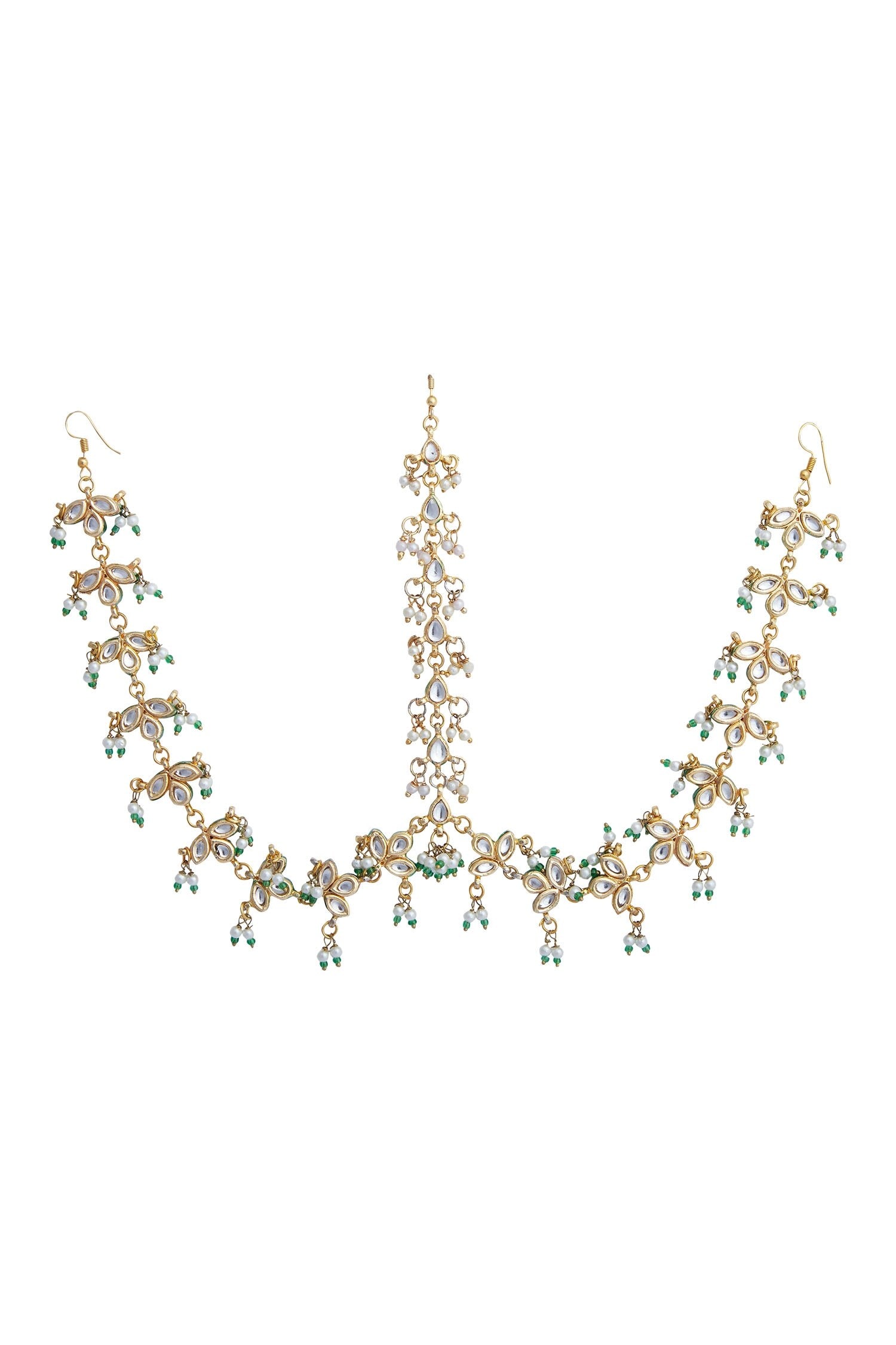 Gold Kundan Stone Mathapatti 