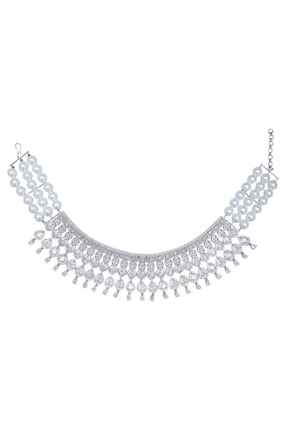 Crystal Choker & Earrings Set 