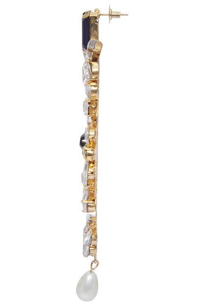 Structured stone earrings 