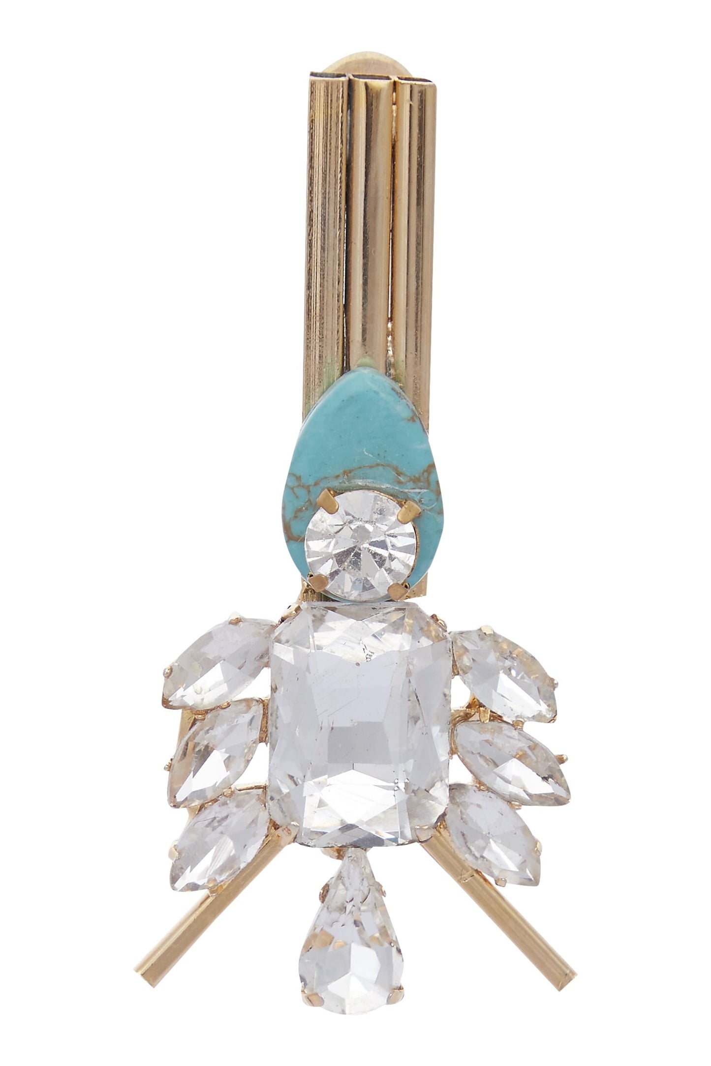 Structured stone earrings 