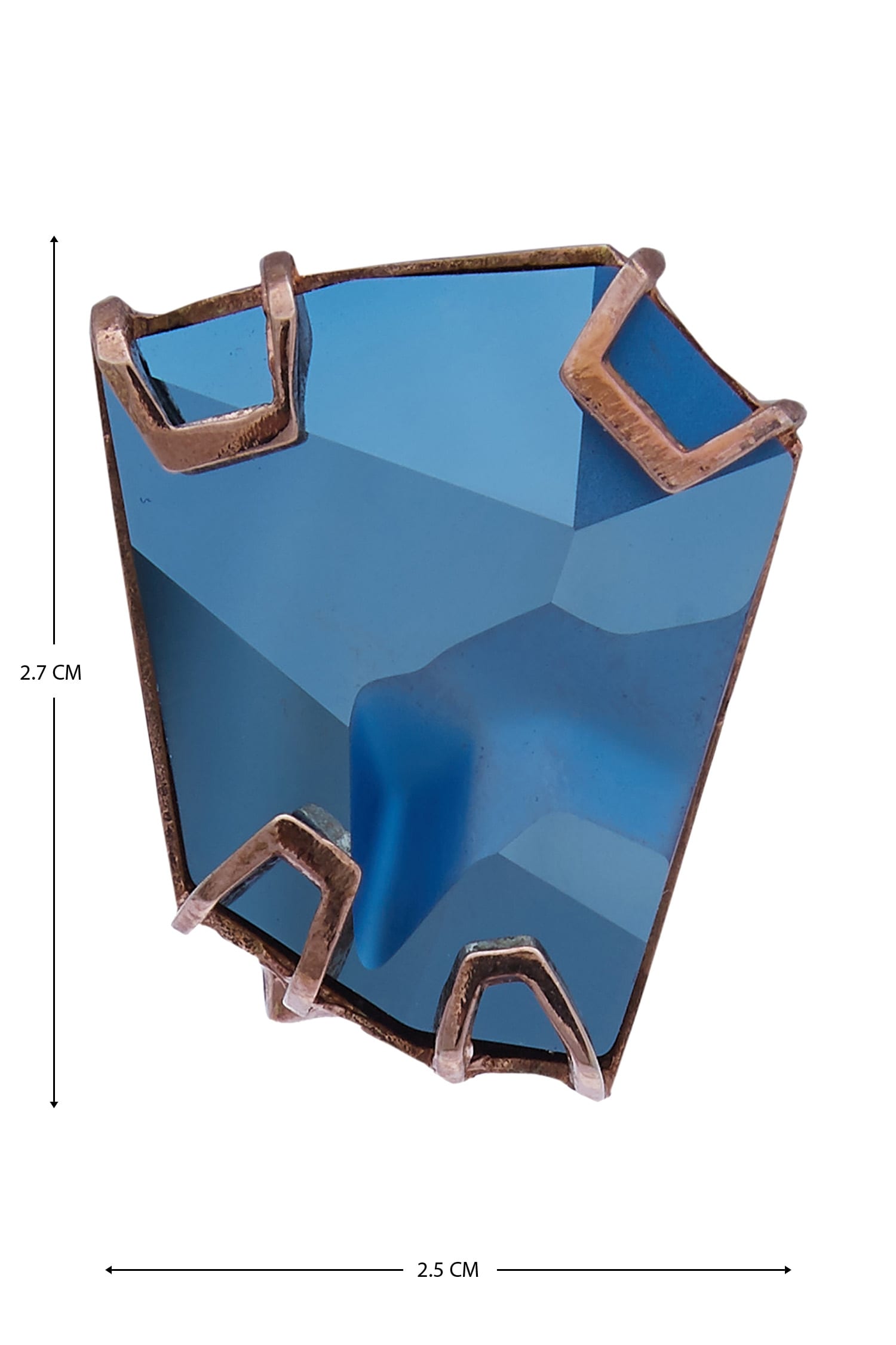 Geometric Crystal Stud Earrings 