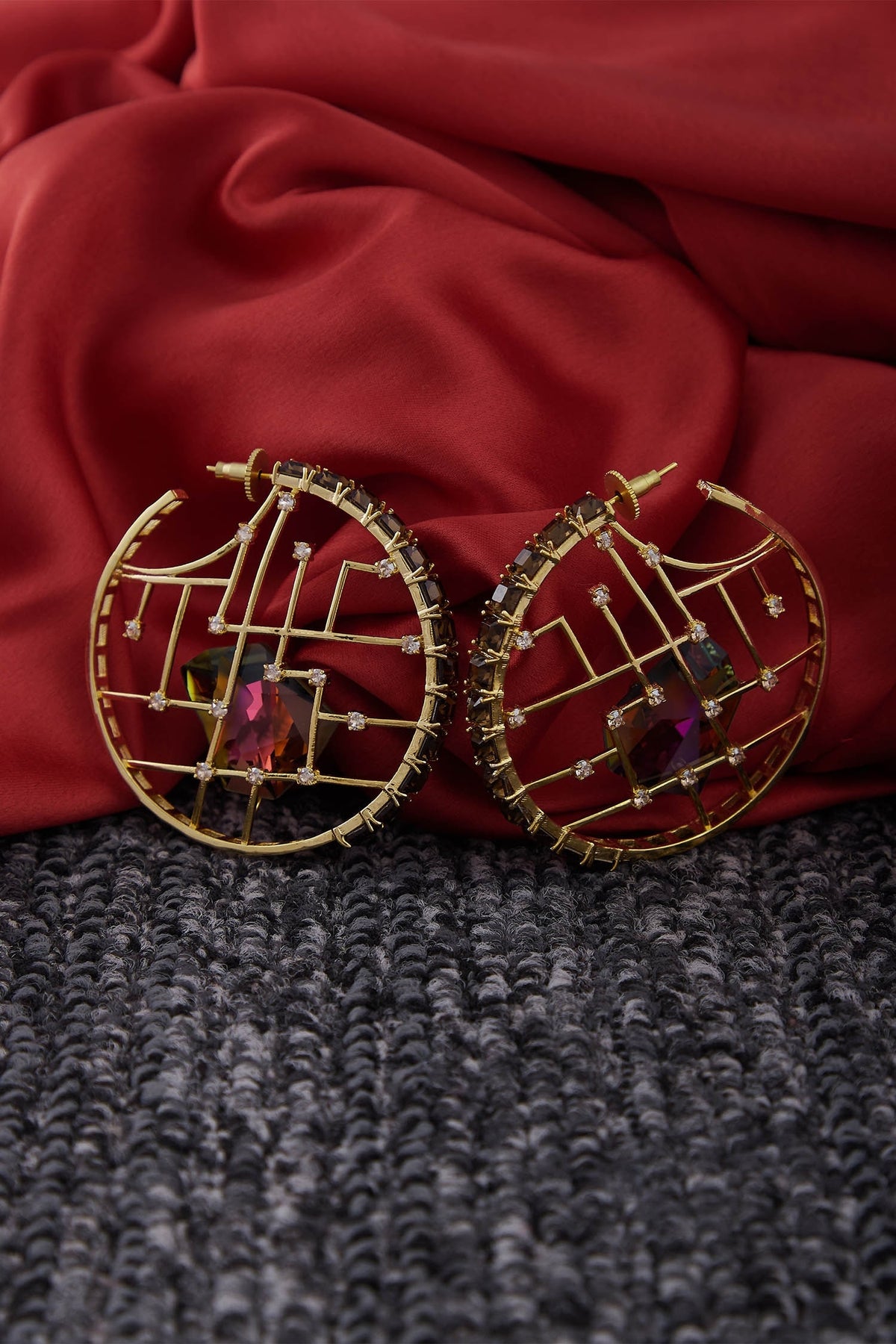 Crystal Hoops 