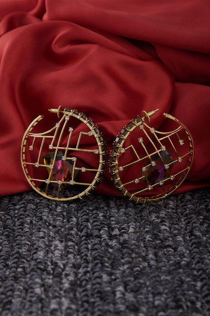 Crystal Hoops 