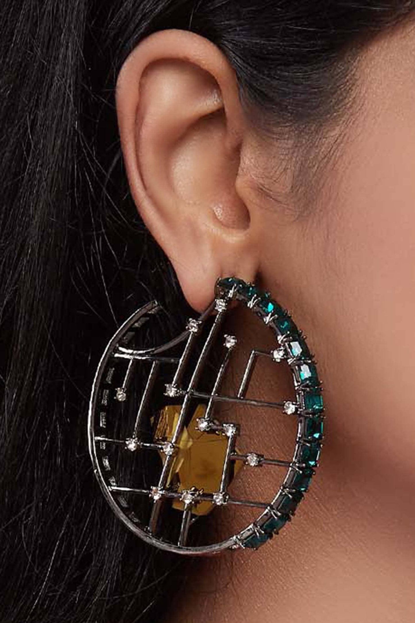 Crystal Hoops 