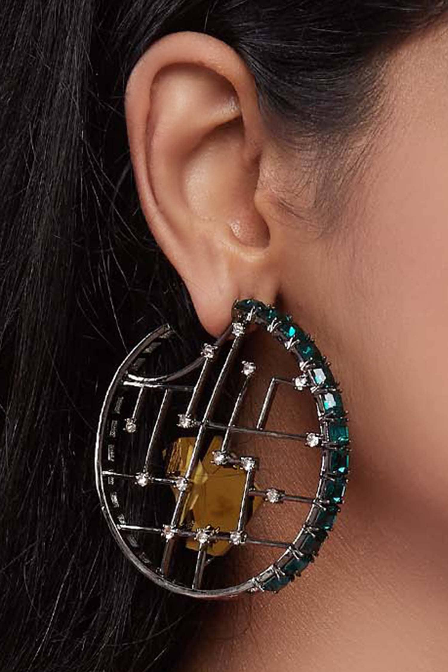 Crystal Hoops 