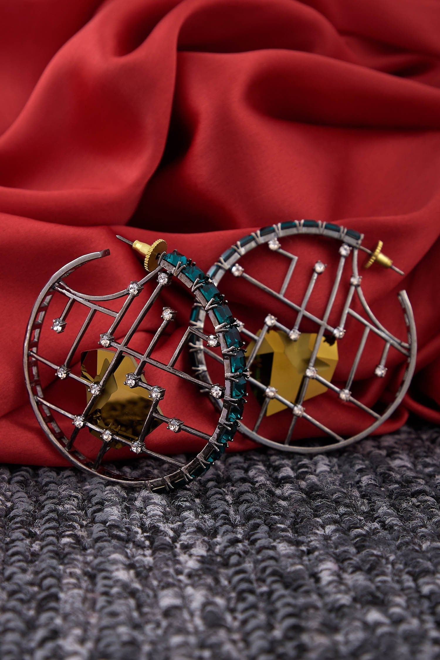 Crystal Hoops 