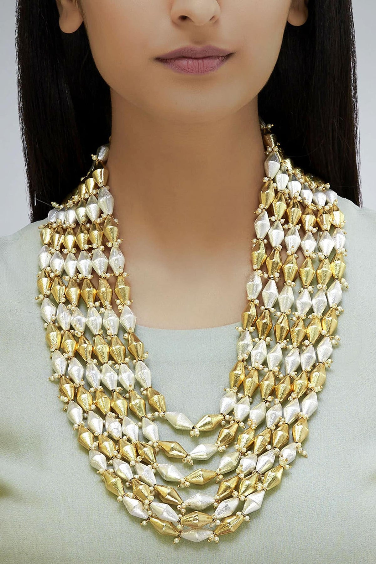 Layered Bead Necklace 