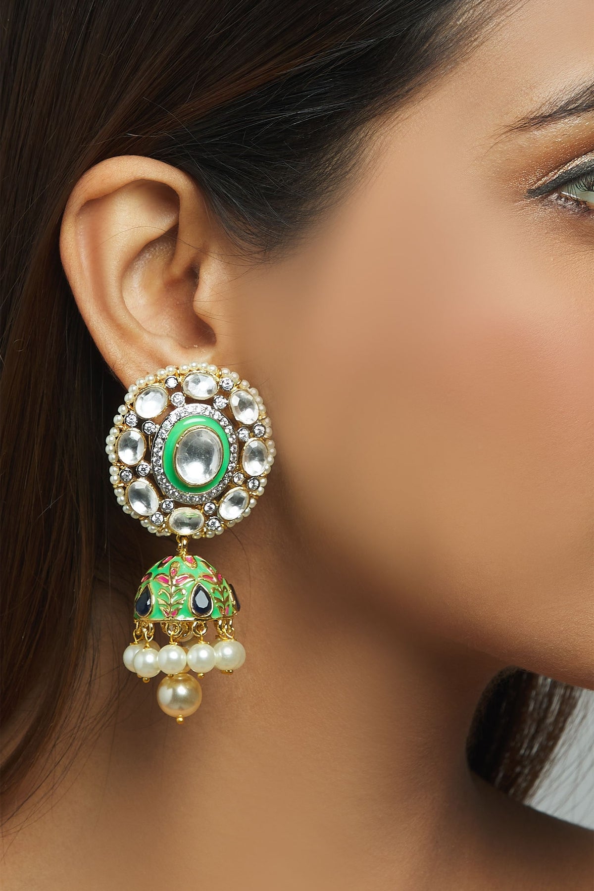 Meenakari Jhumkas 