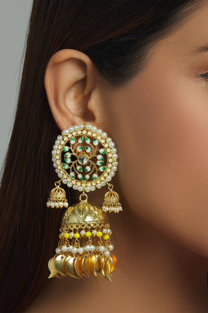 Meenakari Jhumkas 