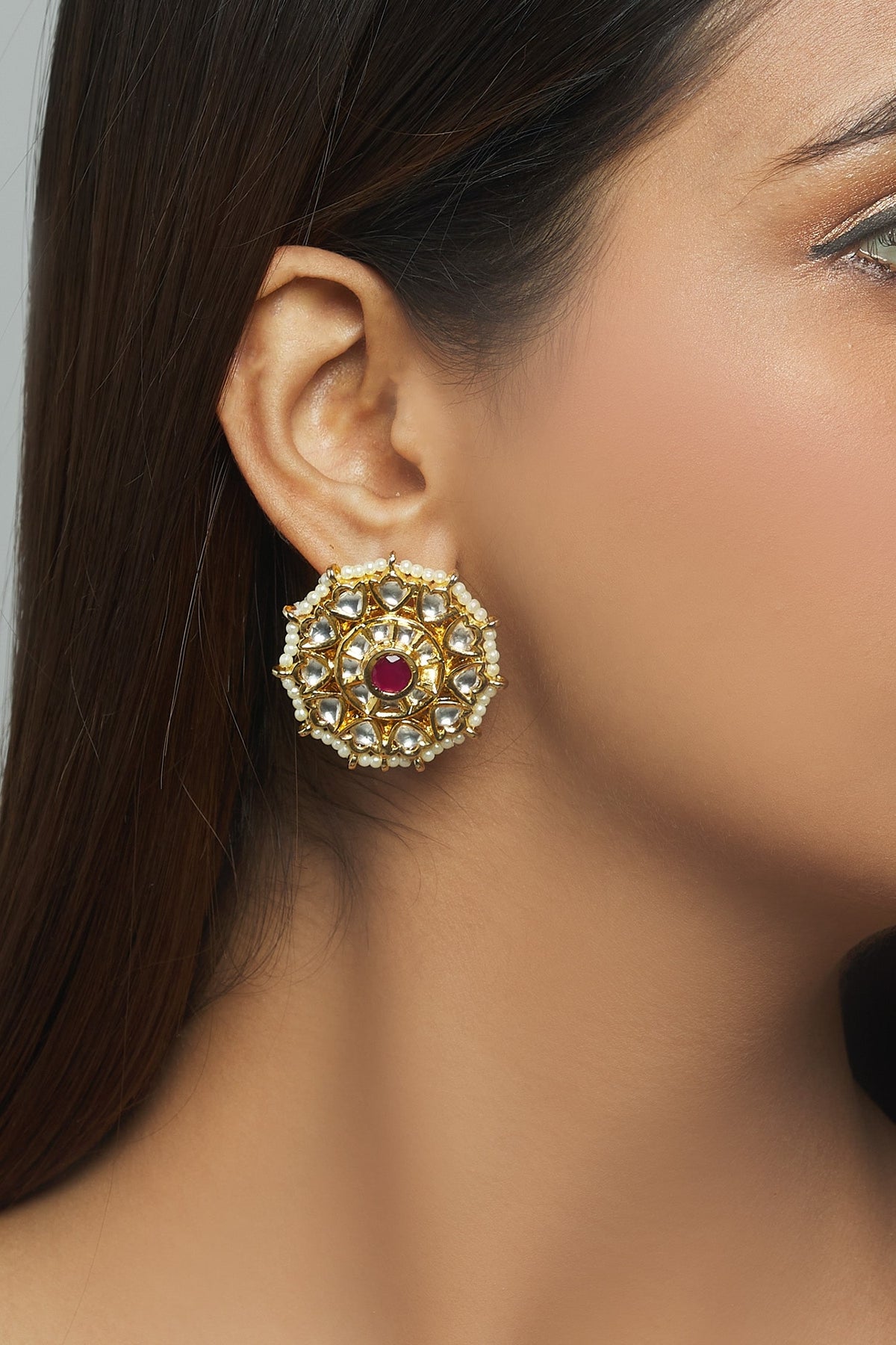 Kundan Stud Earrings 
