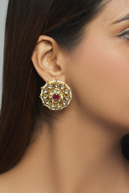 Kundan Stud Earrings 