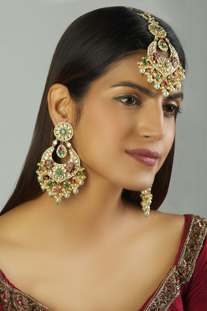 Stone Maangtikka Set 