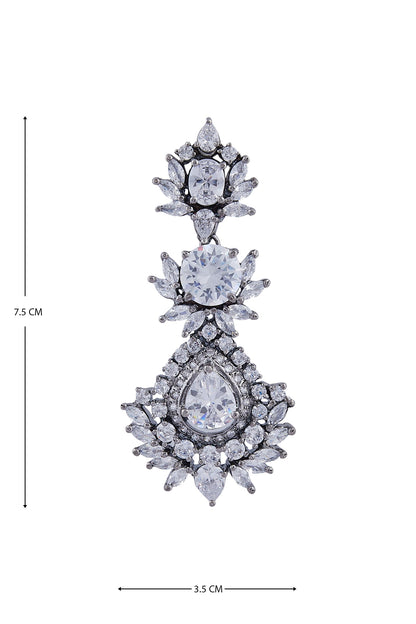 Kundan Crystal Dangle Earrings 