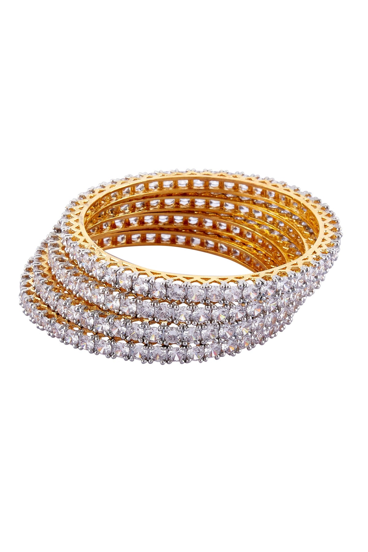 Crystal Bangles Set of 4 