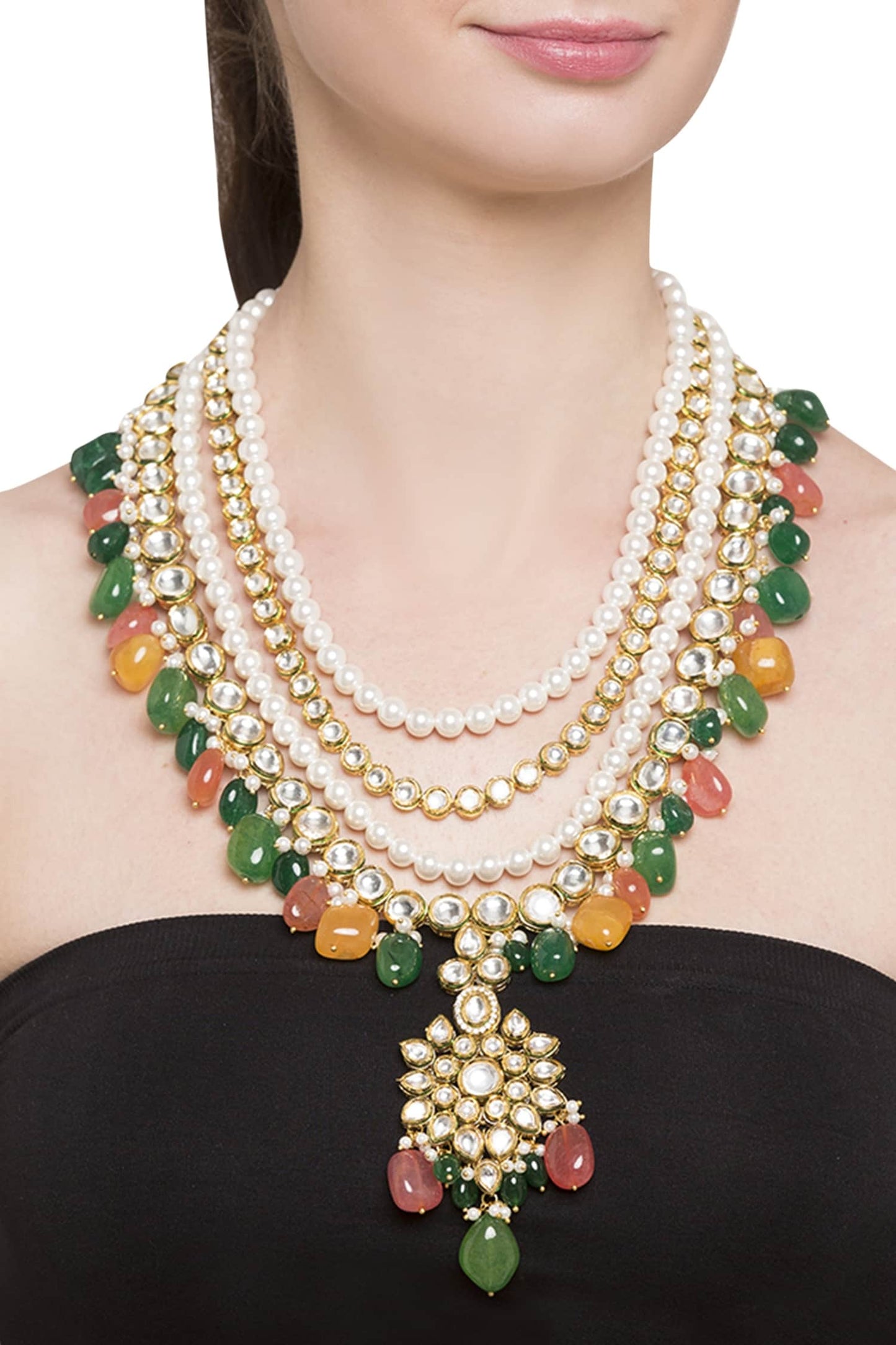 Kundan & Bead Necklace 