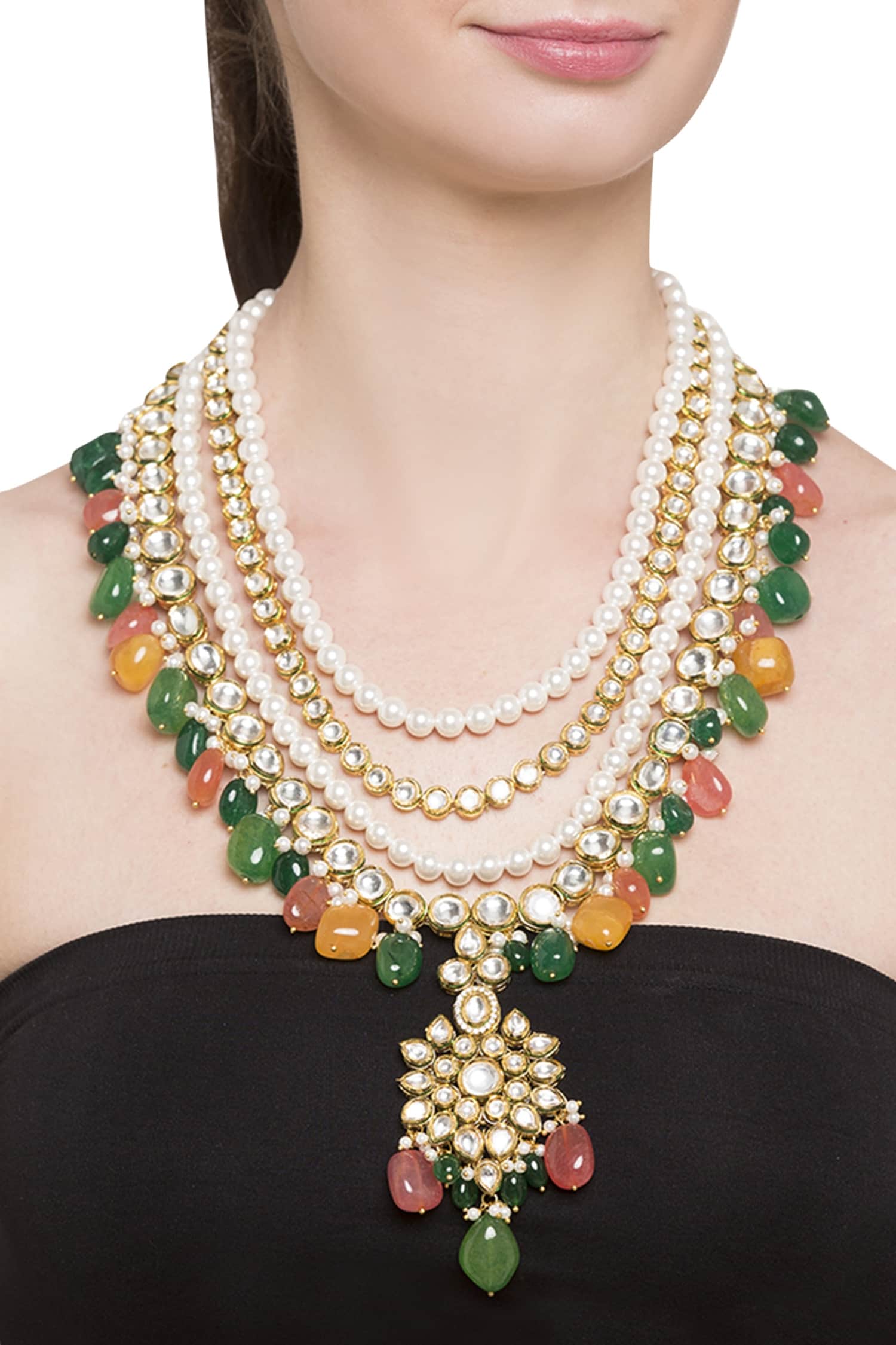 Kundan & Bead Necklace 