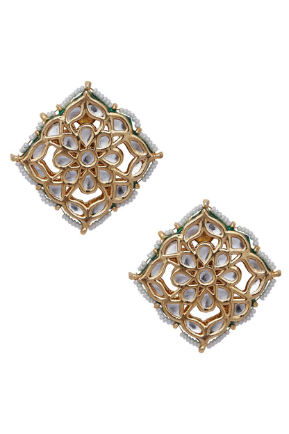 Kundan Embedded Stud Earrings 
