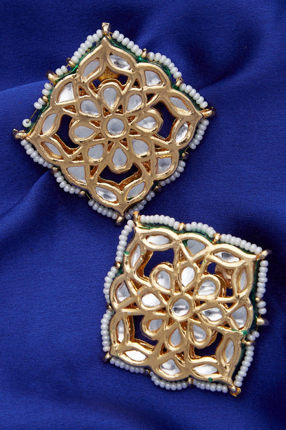 Kundan Embedded Stud Earrings 