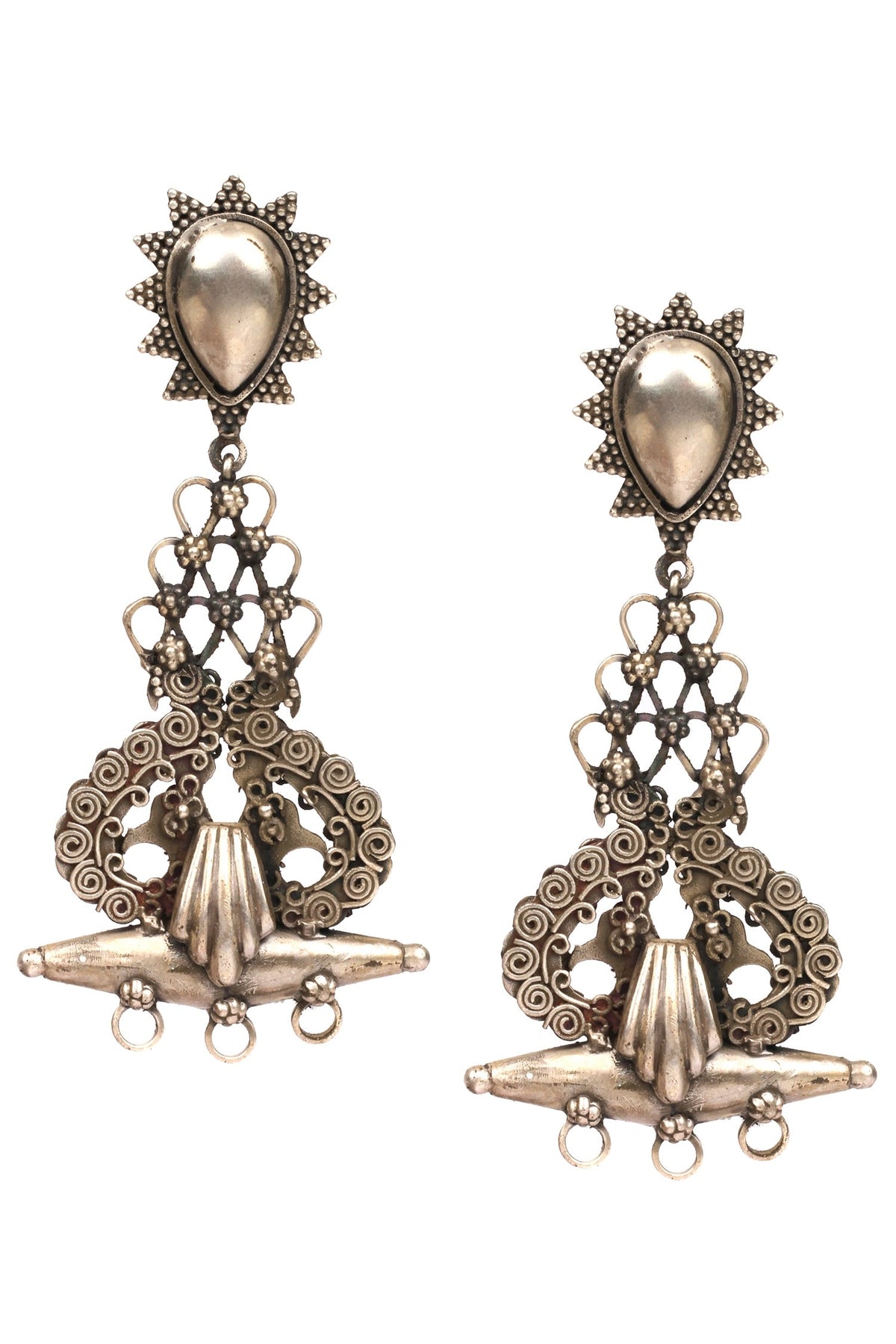 Baroque Long Dangler Earrings 