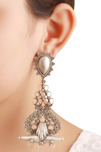 Baroque Long Dangler Earrings 