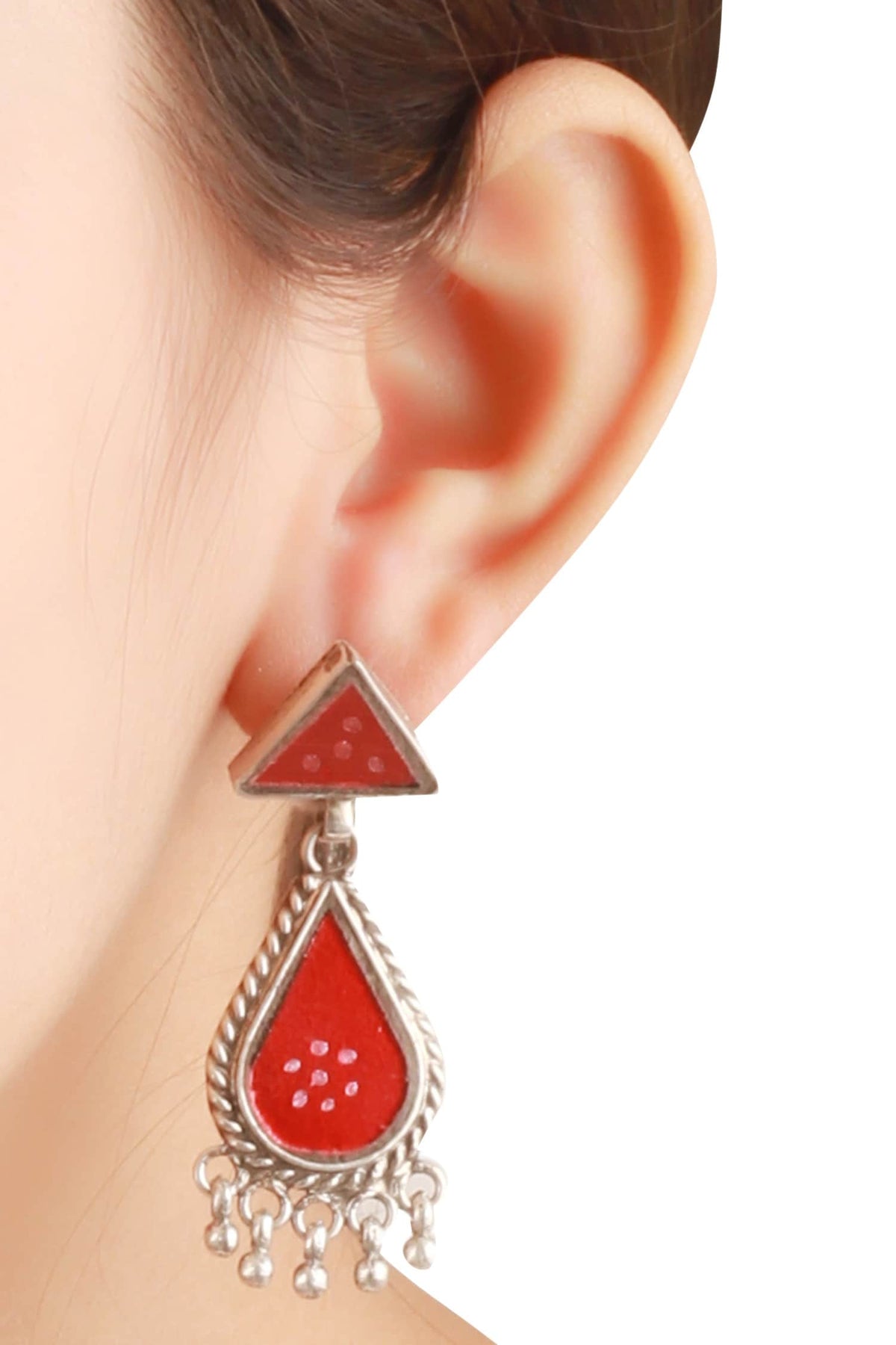 Glass Handcrafted Drop Earrings 