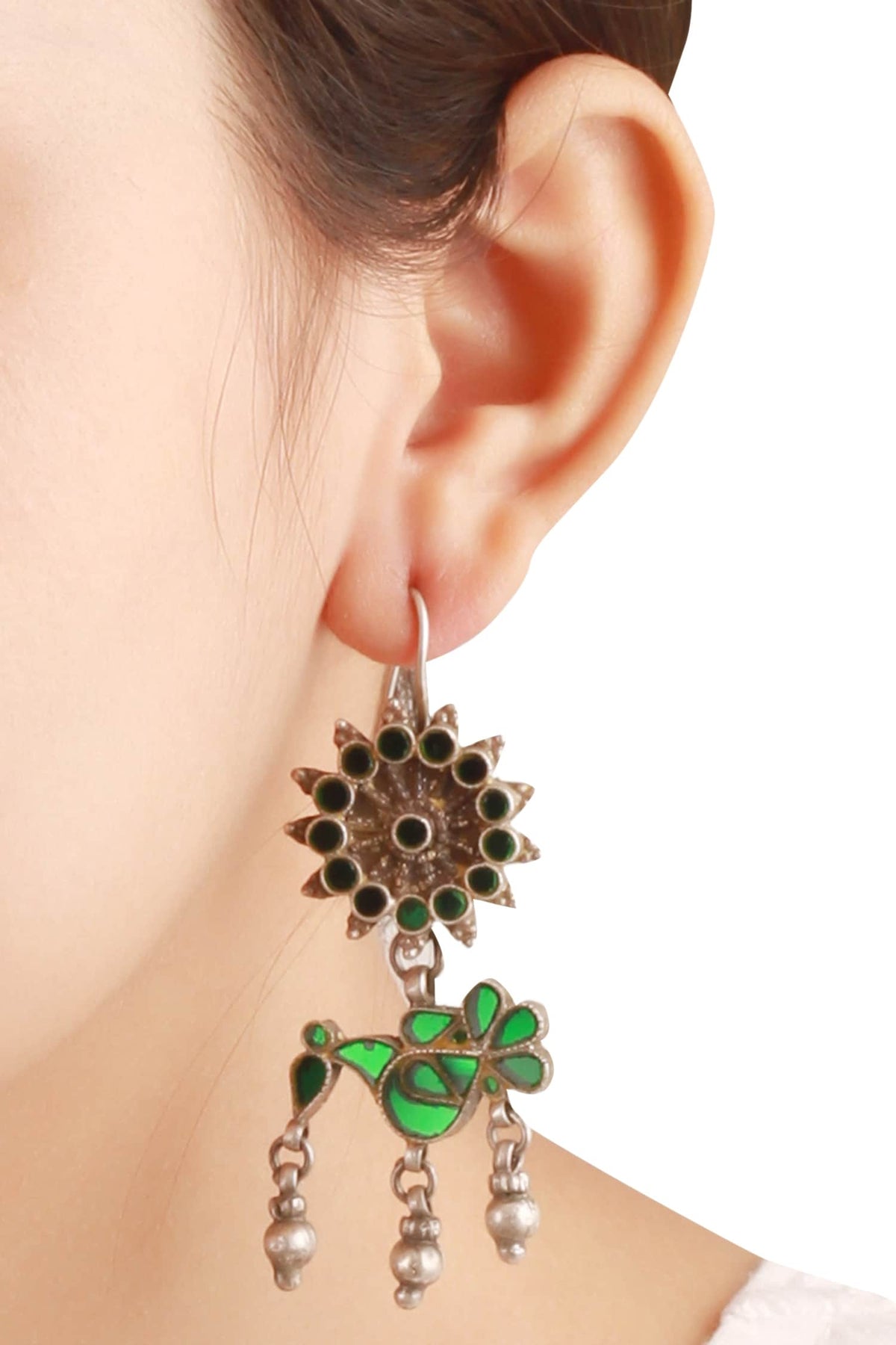 Handcrafted Ghungroo Drop Earrings 