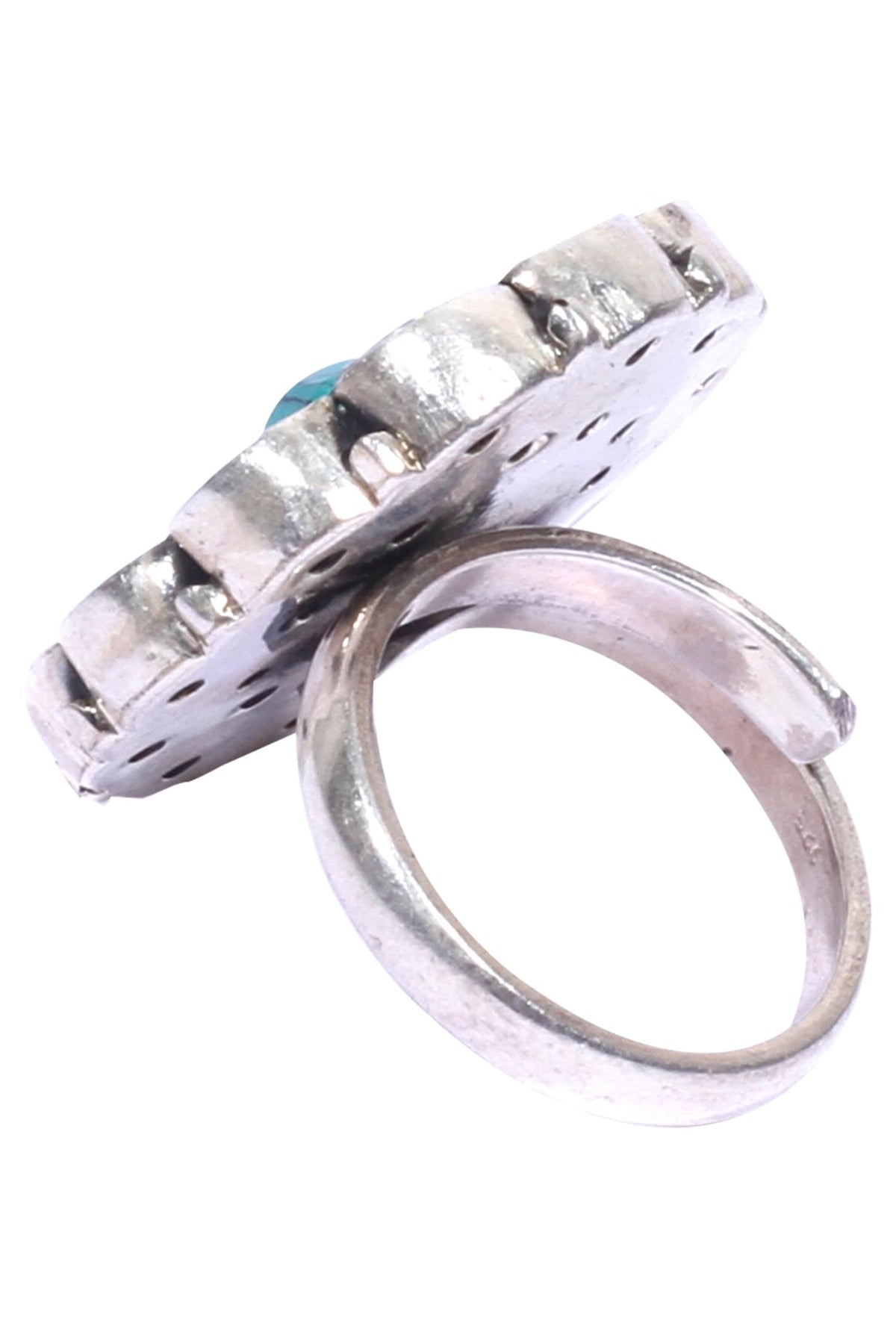 Stone Embedded Oversized Finger Ring  