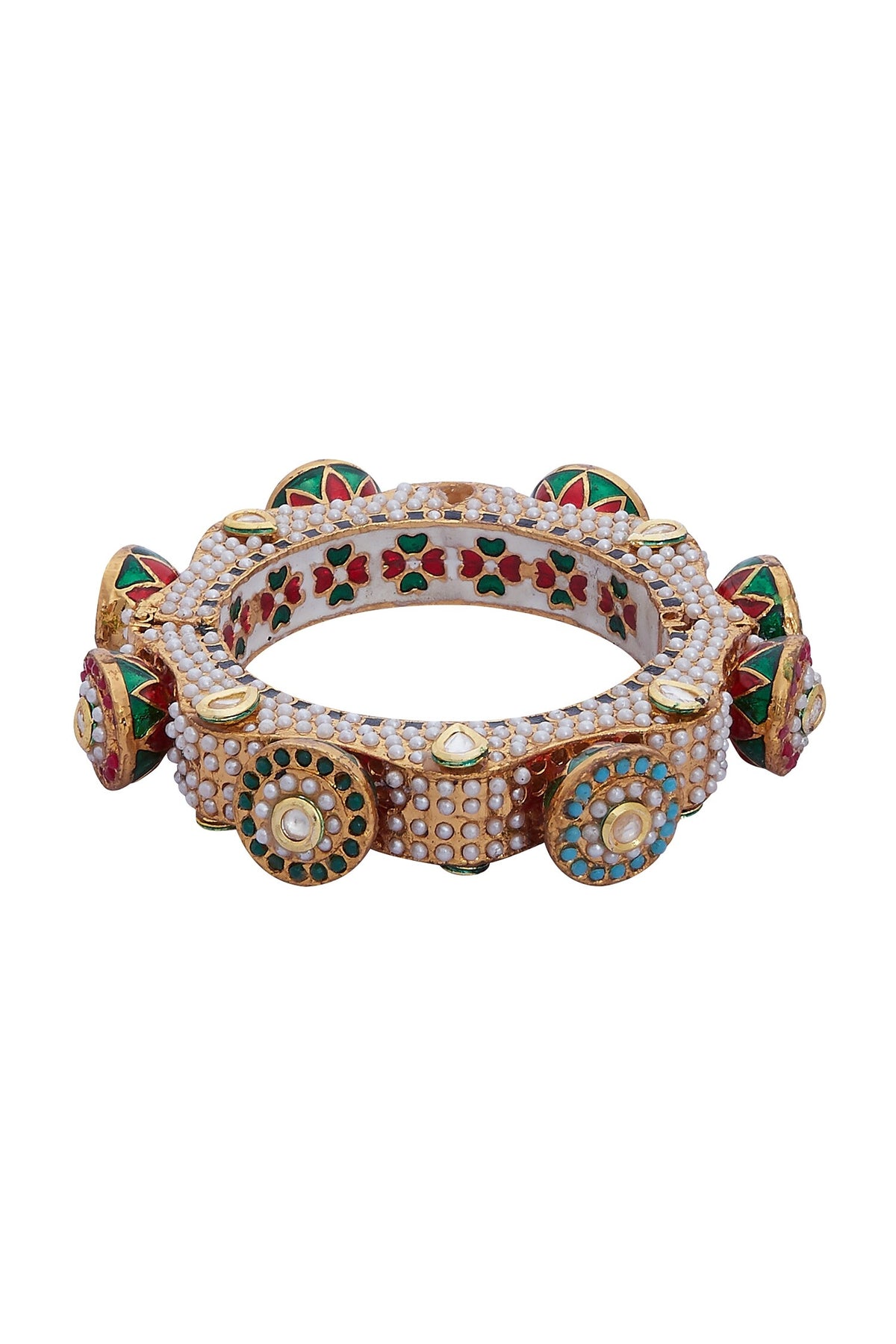 Handcrafted Meenakari Bangle set 