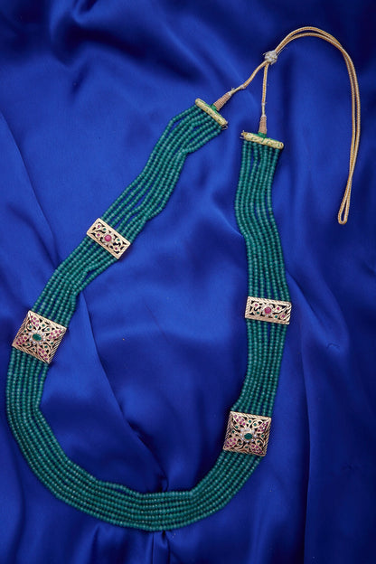 Multi Bead Jadau Necklace 