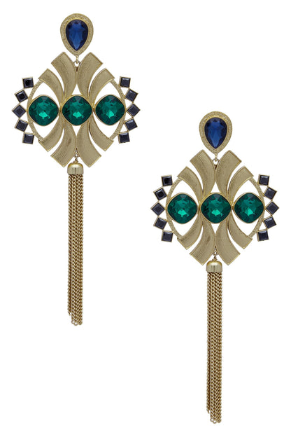 Symmetric Tassel earrings 