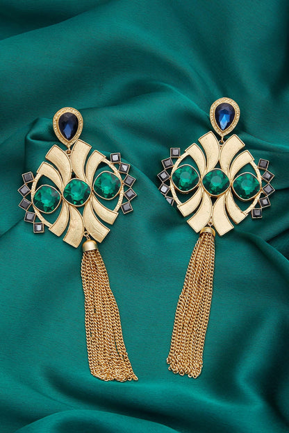 Symmetric Tassel earrings 